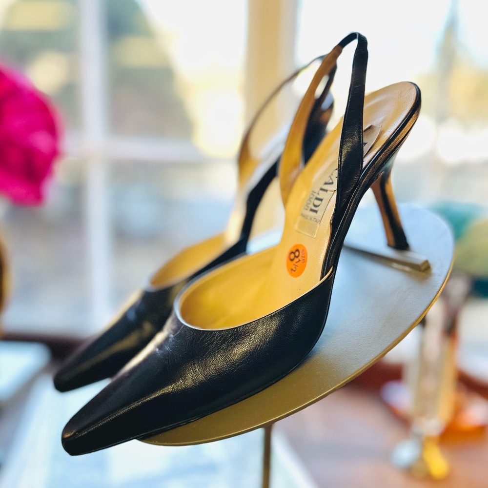 Pancaldi Italy Leather Slingback Shoes
